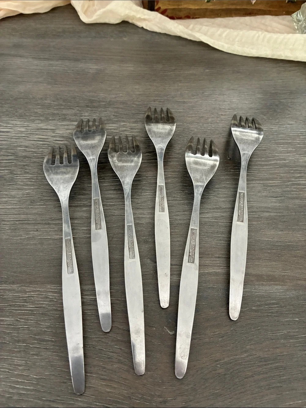Vintage Interpur Jardinera Daisy and Floral Stainless Steel Japan Flatware